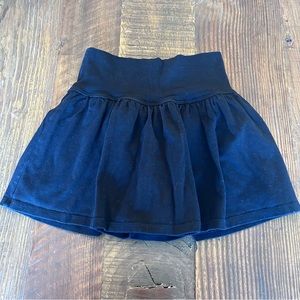 Random Hearts Black (Skort) Skirt with Shorts Underneath Size large